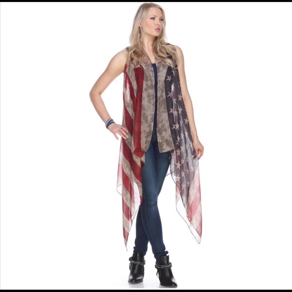 Stars and Stripes NWT vest one size fits most
